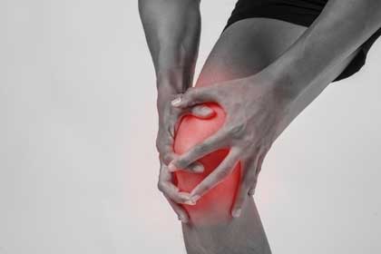 Knee injury in a car accident